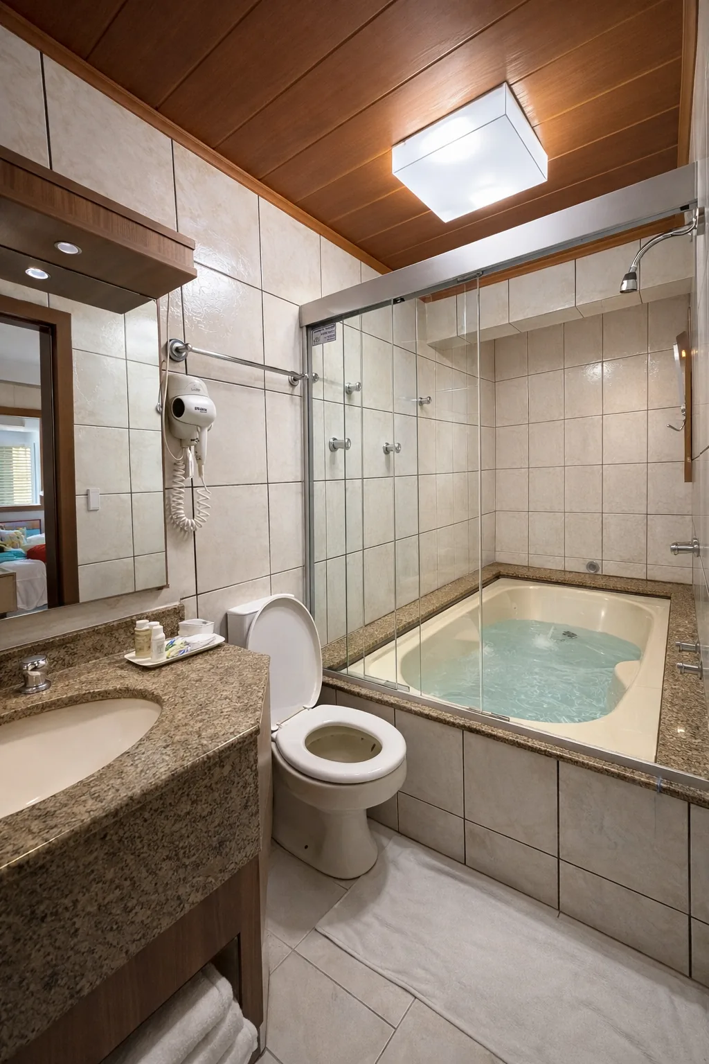 Apartamento Super Luxo - banheira e ambiente