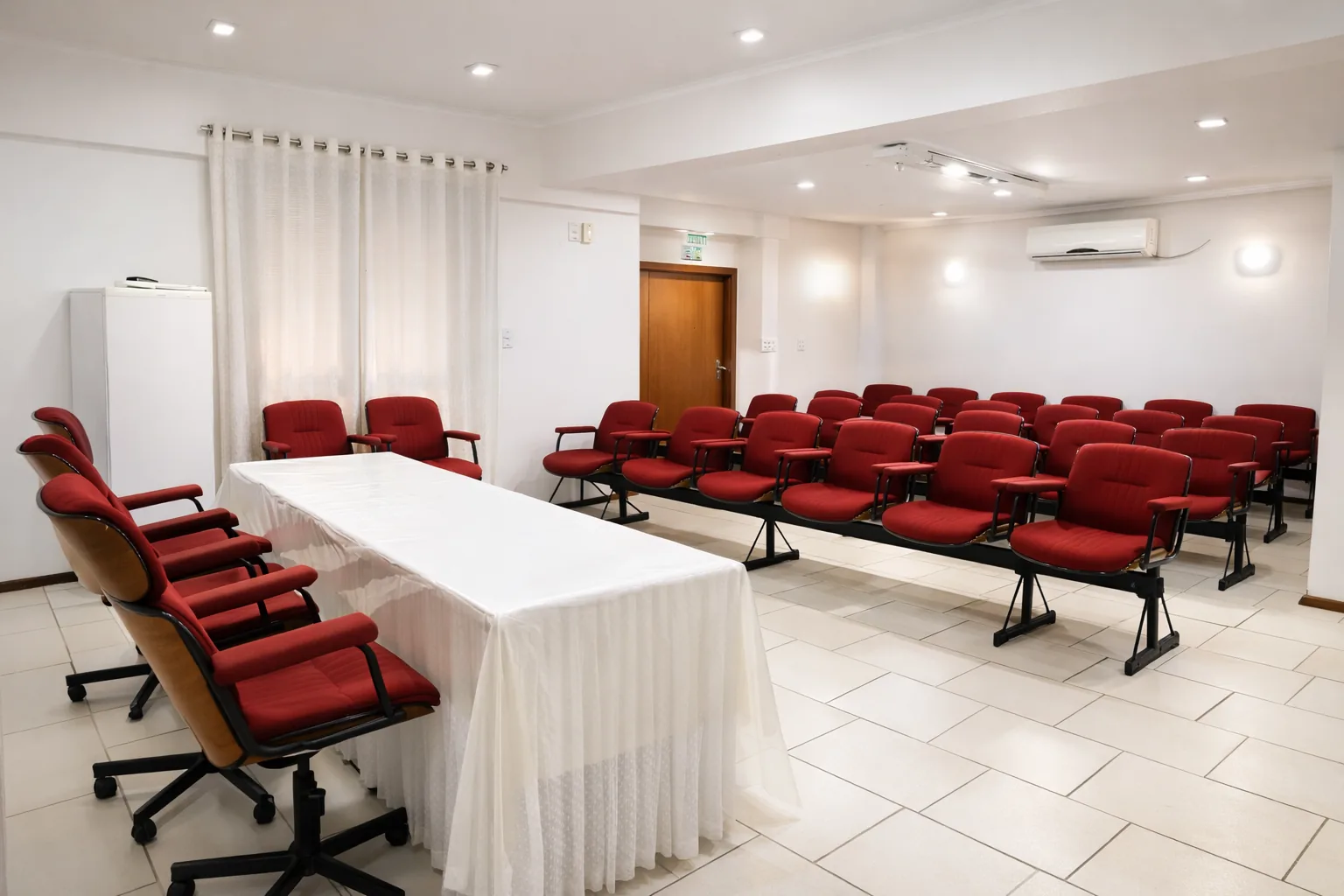 Auditório e estrutura do hotel