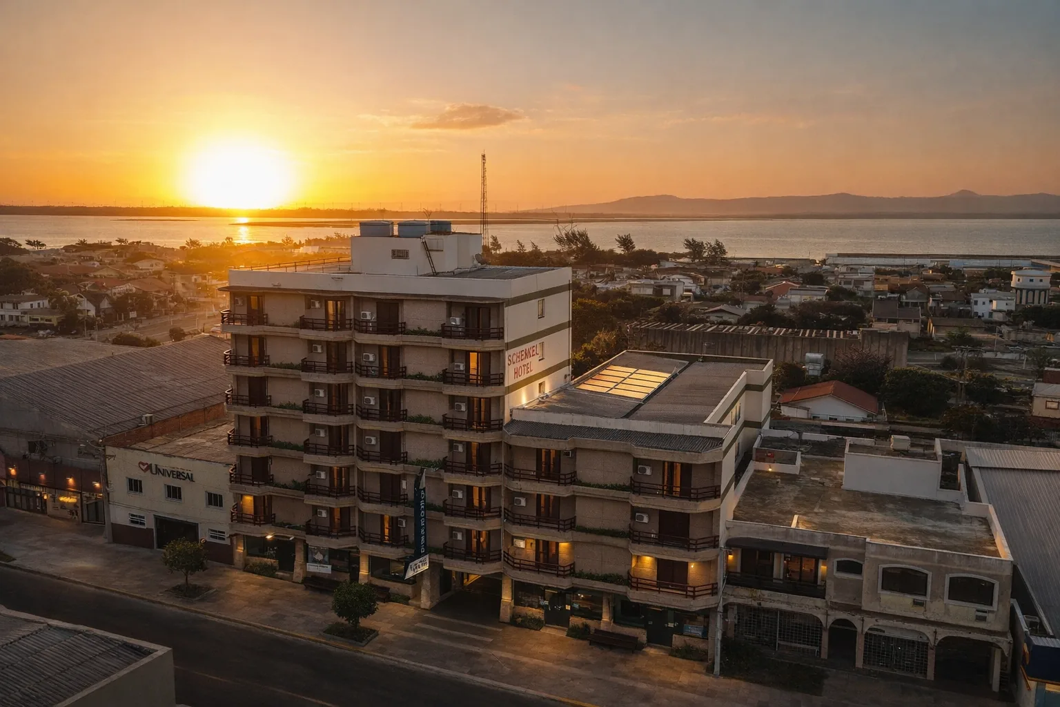 Fachada e visão geral do Schenkel Hotel